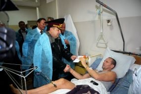 Степан Полторак в клиническом центре