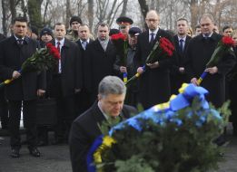 Vladimir Groisman, Arseniy Yatsenyuk and Vladimir Shandra