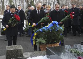 Vladimir Groisman, Arseniy Yatsenyuk and Vladimir Shandra