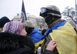 Soldiers of the special purpose company MIA "East-proof"