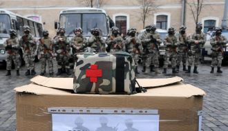 Soldiers of the special purpose company MIA "East-proof"