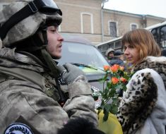 Soldiers of the special purpose company MIA "East-proof"