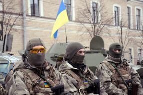 Soldiers of the special purpose company MIA "East-proof"