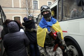 Soldiers of the special purpose company MIA "East-proof"