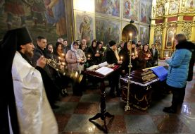 Церемония прощания с бойцом ДУК «Правый сектор» Андреем Прищепюком