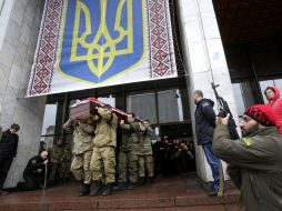 Церемония прощания с бойцом ДУК «Правый сектор» Андреем Прищепюком