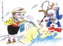 Caricature of Oleg Smal
