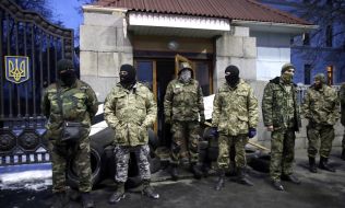 Митинг возле здания Минобороны