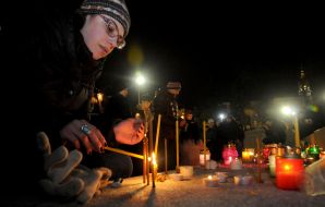 Rally in memory of those killed in the accident Andrei Kuzmenko