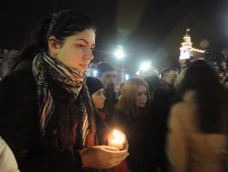 Rally in memory of those killed in the accident Andrei Kuzmenko