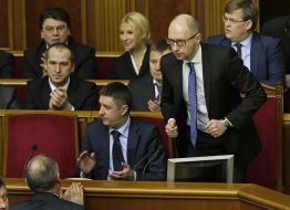 Министры в ложе правительства