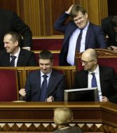 Министры в ложе правительства
