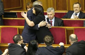 Министры в ложе правительства