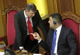 Владимир Гройсман и Олег Ляшко