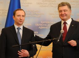 Petr Poroshenko and Igor Rainin