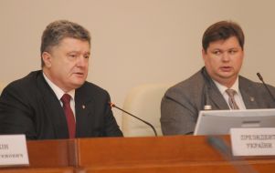 Petr Poroshenko and Igor Baluta