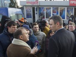 Vitaliy Klichko and Aleksey Krivopishyn