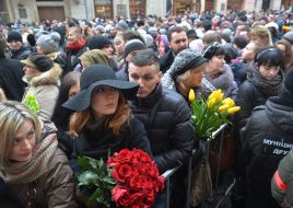 Церемония прощания с Андреем Кузьменко