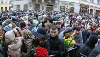 Церемония прощания с Андреем Кузьменко