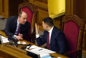 Andrey Parubiy and Vladimir Groysman