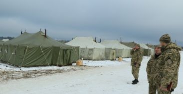 Tent city for the mobilized