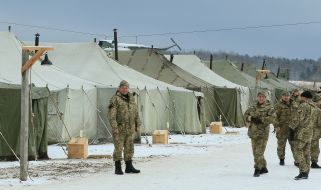 Tent city for the mobilized