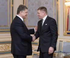 Petr Poroshenko and Robert Fico