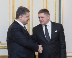 Petr Poroshenko and Robert Fico