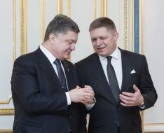 Petr Poroshenko and Robert Fico