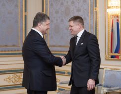 Petr Poroshenko and Robert Fico