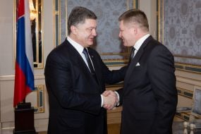 Petr Poroshenko and Robert Fico