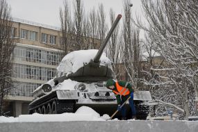 Уборка снега в Киеве