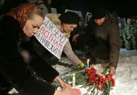 Action honoring the memory of dead soldiers