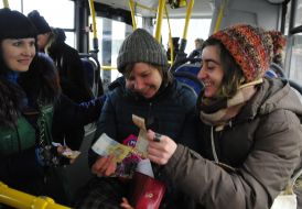 Passengers on the bus