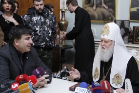 Patriarch Filaret, Mikheil Saakashvili