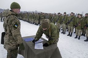Mobilized made military oath on Javorivskyi ground