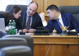 Anna Gopko, Andrey Parubiy and Vladimir Groysman