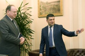 Vladimir Groysman and Henryk Litwin