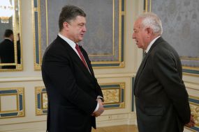 Petr Poroshenko and José García-Margallo y Marfil