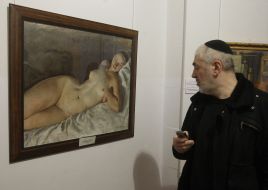 The painting "The Sleeping of models"