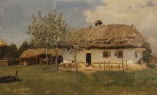 The painting "Ukrainian House"