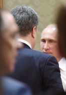 Петр Порошенко и Владимир Путин