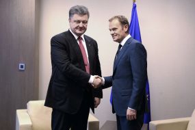 Petro Poroshenko and Donald Tusk