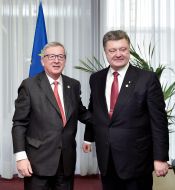 Petro Poroshenko and Jean-Claude Juncker