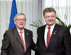 Petro Poroshenko and Jean-Claude Juncker