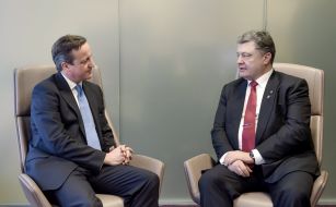 Petro Poroshenko and David Cameron