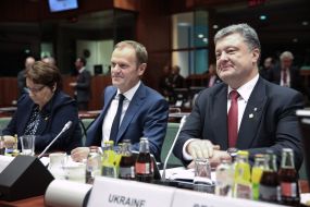 Petro Poroshenko at the EU summit
