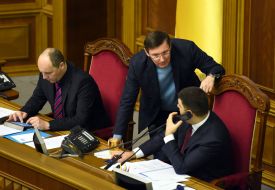 Andrew Paruby, Yuriy Lutsenko and Vladimir Groisman