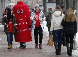 Condom Day 2015 march