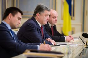 Павел Климкин, Петр Порошенко и Валерий Чалый